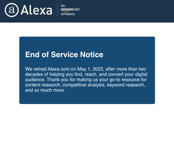 Ranking Alexa 1